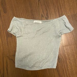 off the shoulder crop top